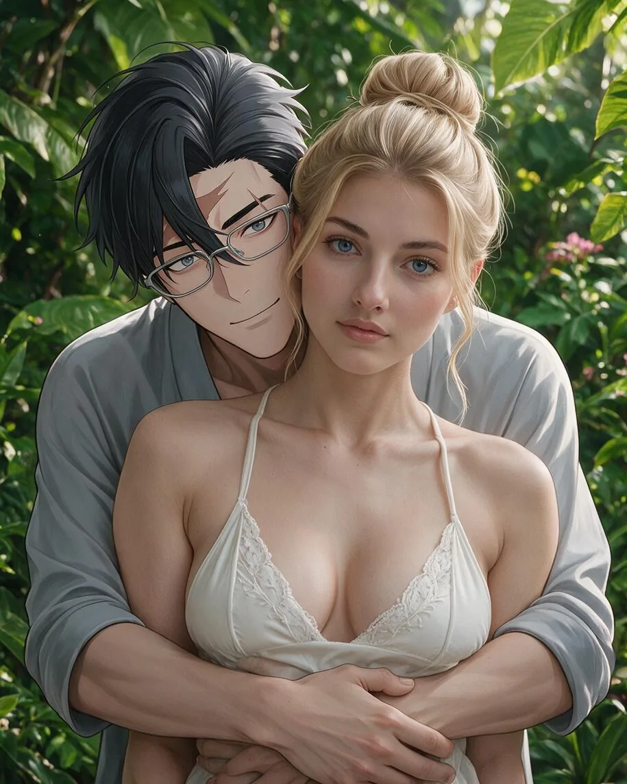Fusion AI video result with two AI characters in one scene